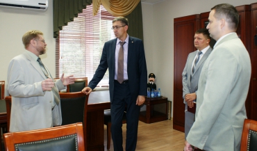 Заместитель губернатора области Михаил Глазков посетил с рабочим визитом филиал ФГБУ «Рослесинфорг» «Севлеспроект»